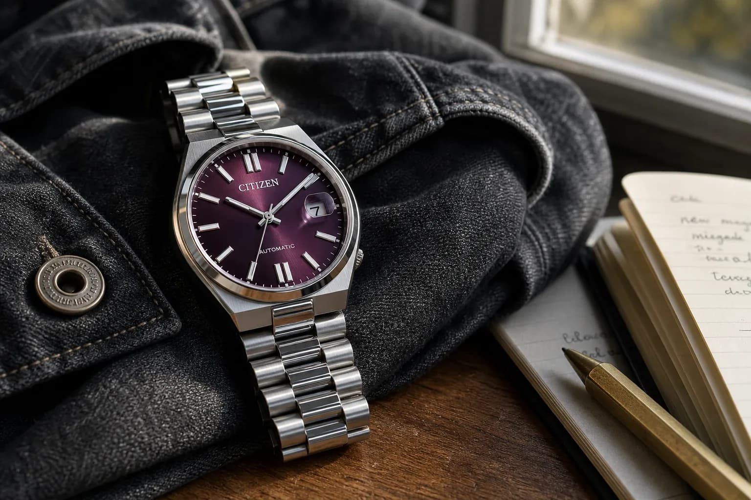 Citizen Tsuyosa Automatic 37 review image showing daily-carry detail