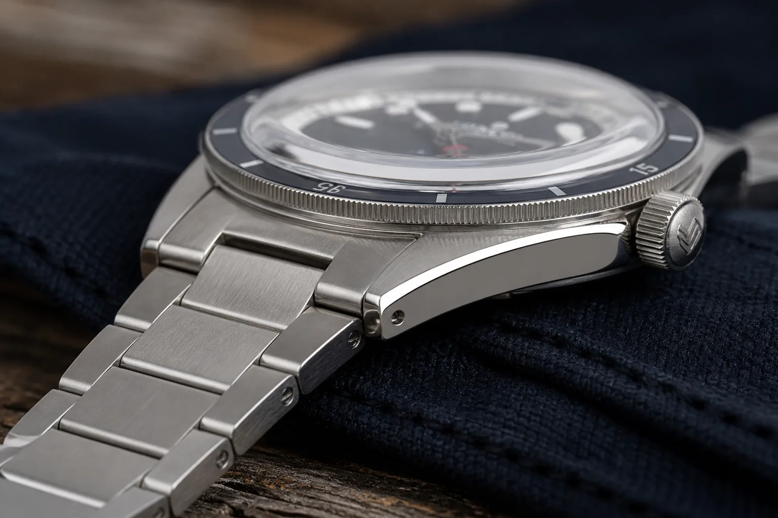 Lorier Hydra SIII review image showing case and bracelet detail